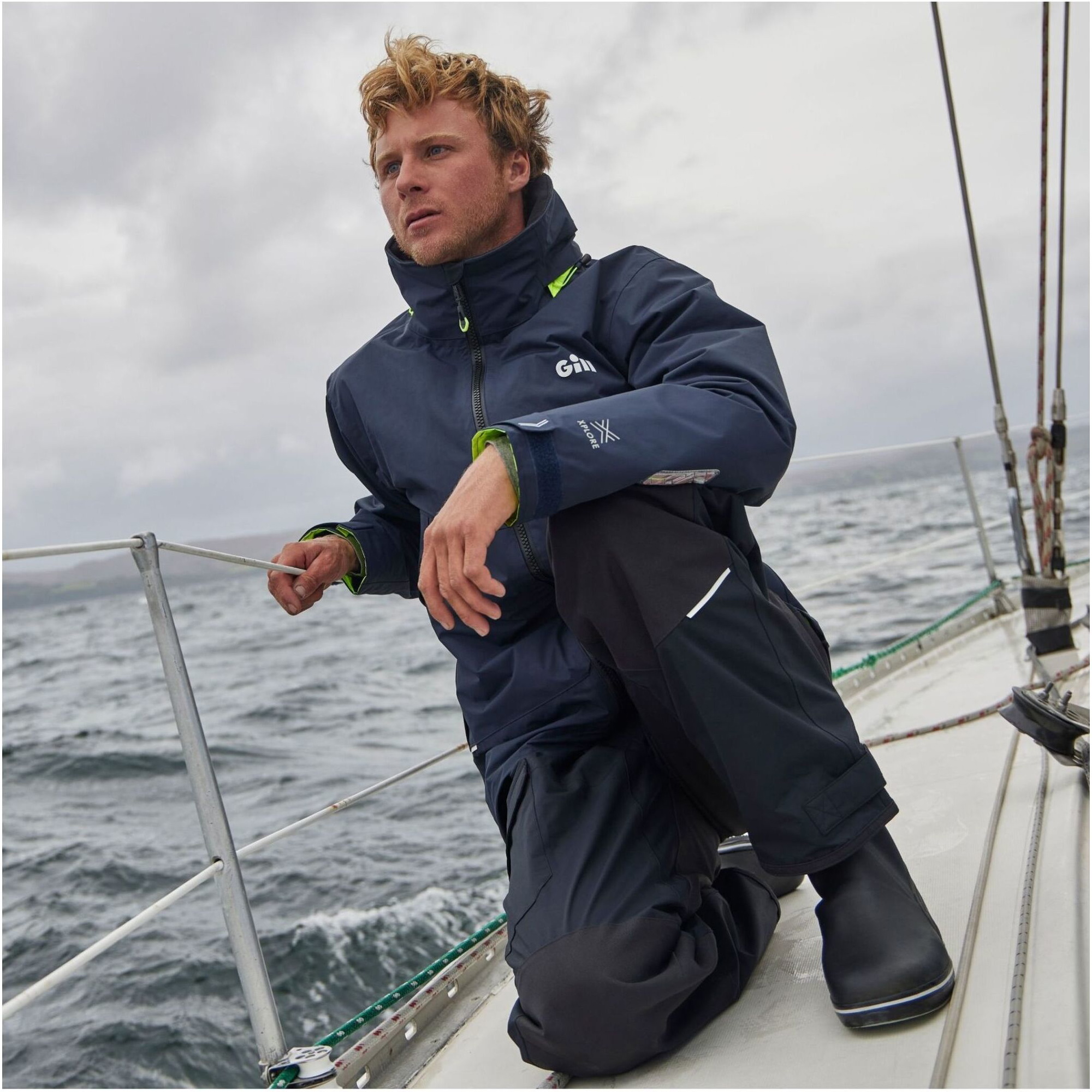 2026 Gill Mens OS3 Coastal Sailing Trousers OS33T - Black